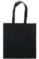 Black 8oz Cotton Canvas Shopper Bag