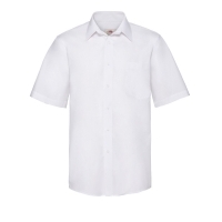 Fruit Of The Loom S/Sleeve Poplin Shirt (white)