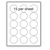 51mm diameter paper stickers