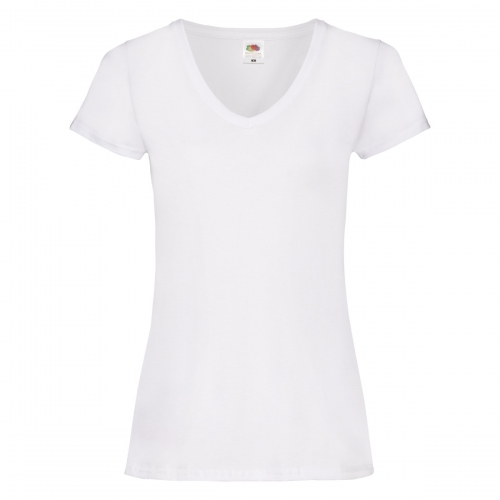 FOTL Lady Fit Valueweight V Neck T